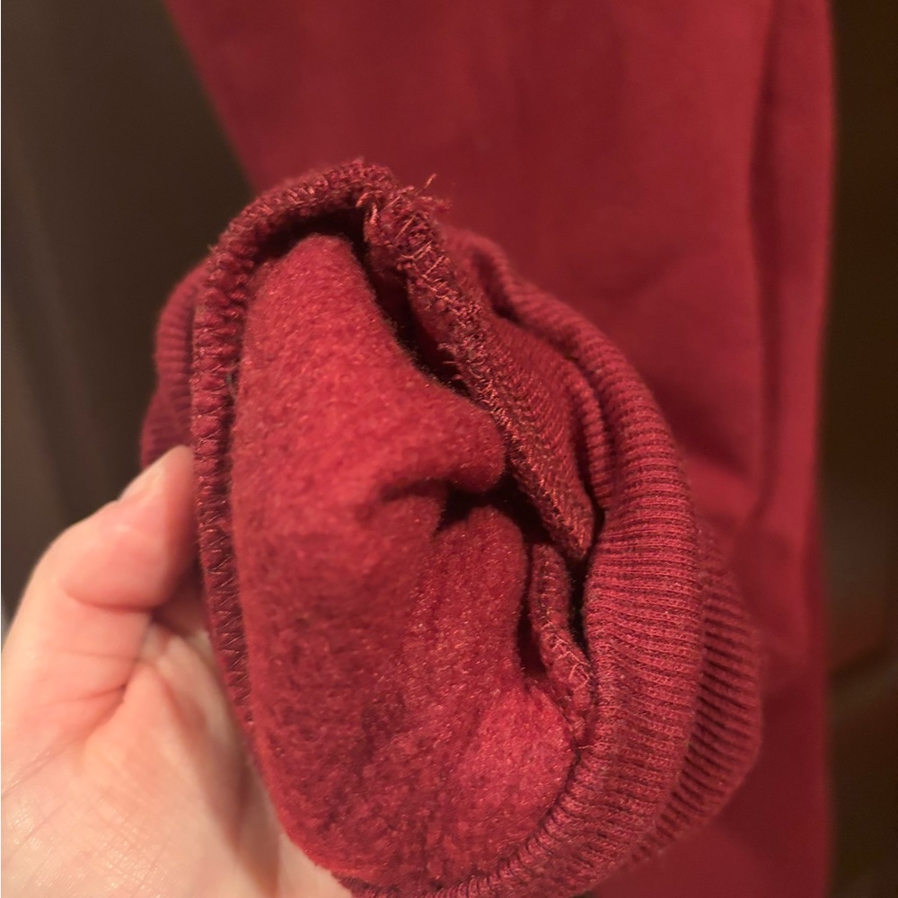 Bottomline Burgundy Fleece Joggers - Picture 3 of 4